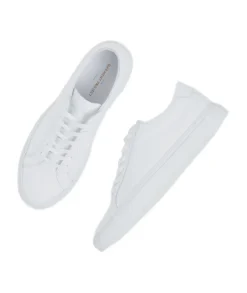 Sko<Garment Project Premium Low White Leather Sko Hvit