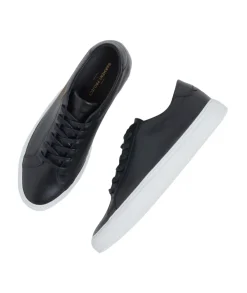 Sko<Garment Project Premium Low Black Leather Sko Sort