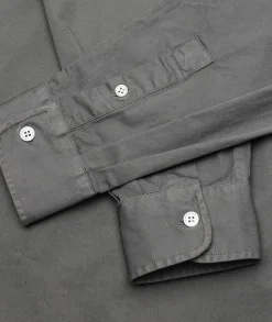 Skjorte<Garment Project Relaxed LS Button Down Shirt Skjorte Lysegrå Grey Garment Dyed