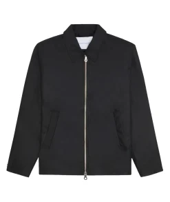 Jakke<Garment Project Water Repellent Zipper Jacket Jakke Sort