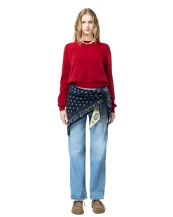 Genser<Guest In Residence Grizzly Crew Genser Mørkerød