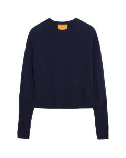 Genser<Guest In Residence Shrunken Crew Genser Navy Midnight