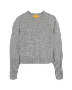 Genser<Guest In Residence Shrunken Crew Genser Grå Heather Grey