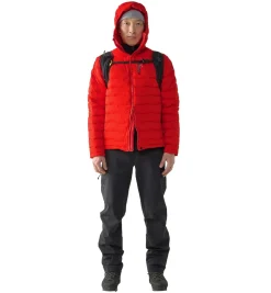 Jakke<Haglöfs Spitz Down Hood Men Jakke Rød
