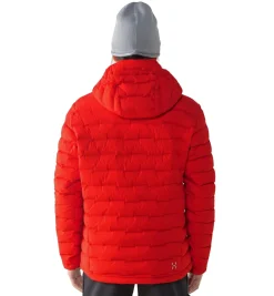 Jakke<Haglöfs Spitz Down Hood Men Jakke Rød