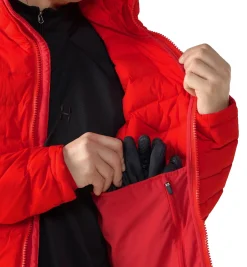 Jakke<Haglöfs Spitz Down Hood Men Jakke Rød