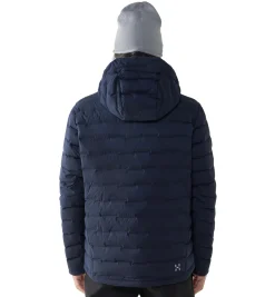 Jakke<Haglöfs Spitz Down Hood Men Jakke Mørkeblå