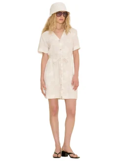 Kjole<Holzweiler Cari Short Print Dress Kjole Ecru