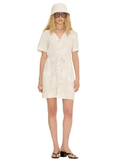 Kjole<Holzweiler Cari Short Print Dress Kjole Ecru