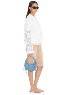 Holzweiler|Veske<Holzweiler Cocoon Denim Micro Bag Veske Denim Mid Blue