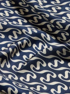 Tilbehør<Holzweiler Fine Scarf Monogram Skjerf Hvit Og Mørkeblå