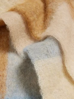 Tilbehør<Holzweiler Fresia Blue Check Skjerf Blå Mønstret