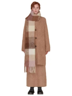 Tilbehør<Holzweiler Fresia Skjerf Brun Mønster