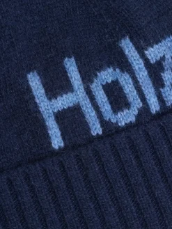 Tilbehør|Hodeplagg<Holzweiler Haza Logo Beanie Lue Marine