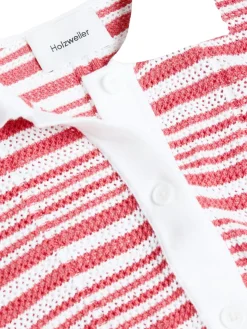 T-Shirt<Holzweiler Kelp Striped Shirt T-shirt Hvit Og Rød