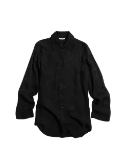 Skjorter<Holzweiler Luka Monogram Shirt Skjorte Sort