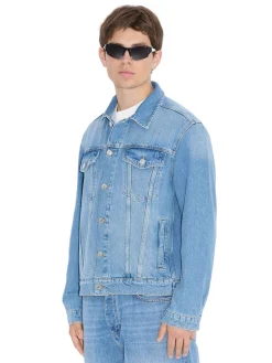 Jakke<Holzweiler M Denim Jacket Jakke Lyseblå