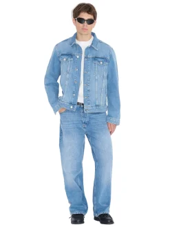 Jakke<Holzweiler M Denim Jacket Jakke Lyseblå