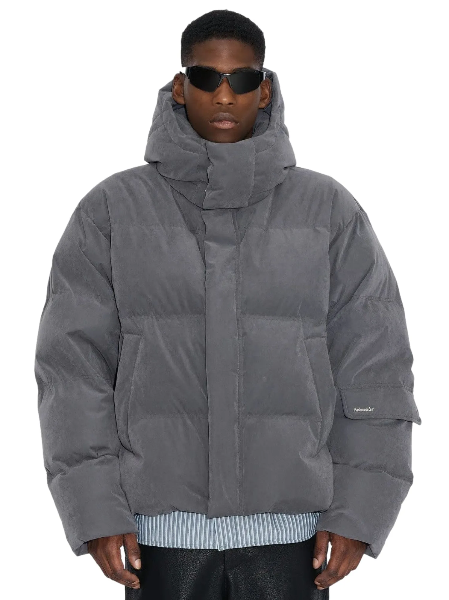 Jakke<Holzweiler Narvik Brushed Down Jacket Jakke Grå Grey