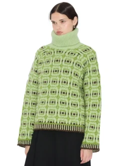 Genser<Holzweiler Norwegian Wool Turtleneck Genser Lysegrønn