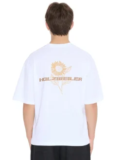 T-Shirt<Holzweiler Ranger Sunflower Tee T-shirt Hvit Og Brun