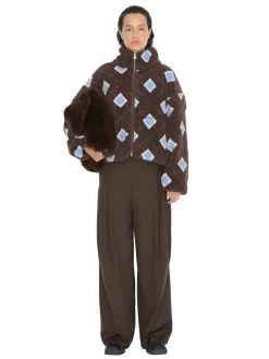 Jakke<Holzweiler Rype Fleece Jacket Jakke Brun Mønster