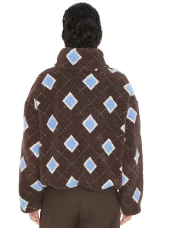 Jakke<Holzweiler Rype Fleece Jacket Jakke Brun Mønster