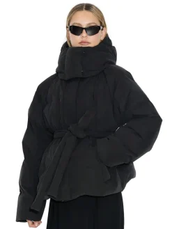 Jakke<Holzweiler Steilia Brushed Down Jkt Jakke Sort Black