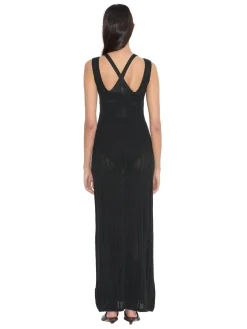 Kjole<Holzweiler Tine Crochet Dress Kjole Sort