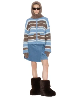 Hodeplagg|Hodeplagg<Holzweiler Tine Fluffy Balaclava Balaclava Brun