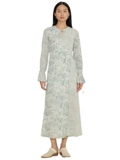 Kjole<Holzweiler Valery Print Dress Kjole Grønn Mønster