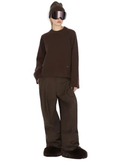 Genser<Holzweiler W Wool Crew Genser Brun