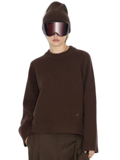 Genser<Holzweiler W Wool Crew Genser Brun
