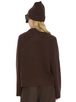 Genser<Holzweiler W Wool Crew Genser Brun