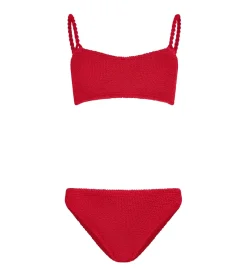 Badetøy<Hunza G Phoebe Bikini Crinkle Bikini Rød