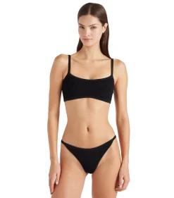 Badetøy<Hunza G Tyler Bikini Tonal Crinkle Bikini Sort