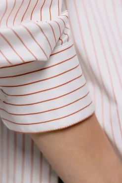 Skjorter<Julie Josephine Edwina Shirt Skjorte Stripet Oransje