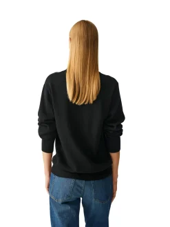 Genser<Julie Josephine Light Merino Classic Polo Genser Sort