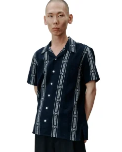 Skjorte<Libertine Libertine Cave Skjorte Hvit Og Blå