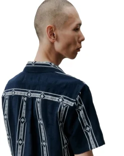 Skjorte<Libertine Libertine Cave Skjorte Hvit Og Blå