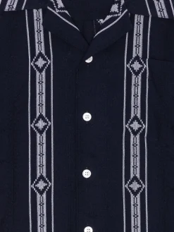 Skjorte<Libertine Libertine Cave Skjorte Hvit Og Blå