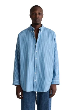 Skjorte<Livid Aiden Skjorte Hvit Og Blå