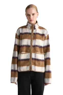 Genser<Livid Barkle Yellow Check Genser Gul