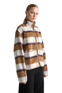 Genser<Livid Barkle Yellow Check Genser Gul