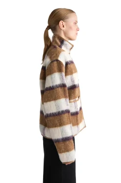 Genser<Livid Barkle Yellow Check Genser Gul