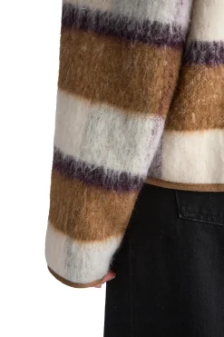 Genser<Livid Barkle Yellow Check Genser Gul