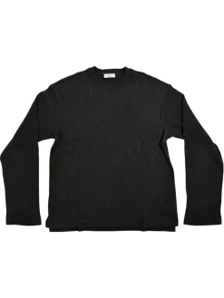 Genser<Livid Boden Black Rib Genser Sort