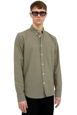 Skjorte<Livid Cassidy Olive Oxford Skjorte Oliven