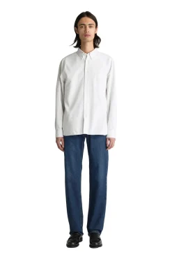 Skjorte<Livid Initial Grey Ox Skjorte Lysegrå