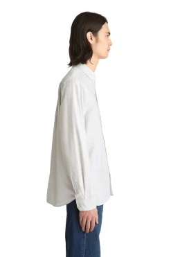 Skjorte<Livid Initial Grey Ox Skjorte Lysegrå